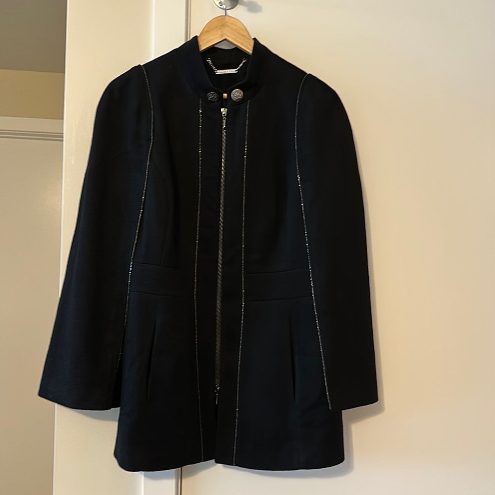 Black Women Cape Coat - Medium